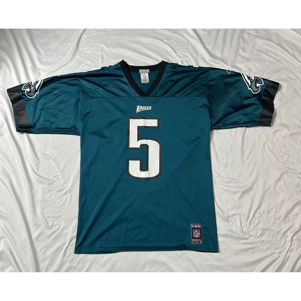Reebok NFL Philadelphia Eagles Donovan McNabb 5 Jersey Green Mens L R701A